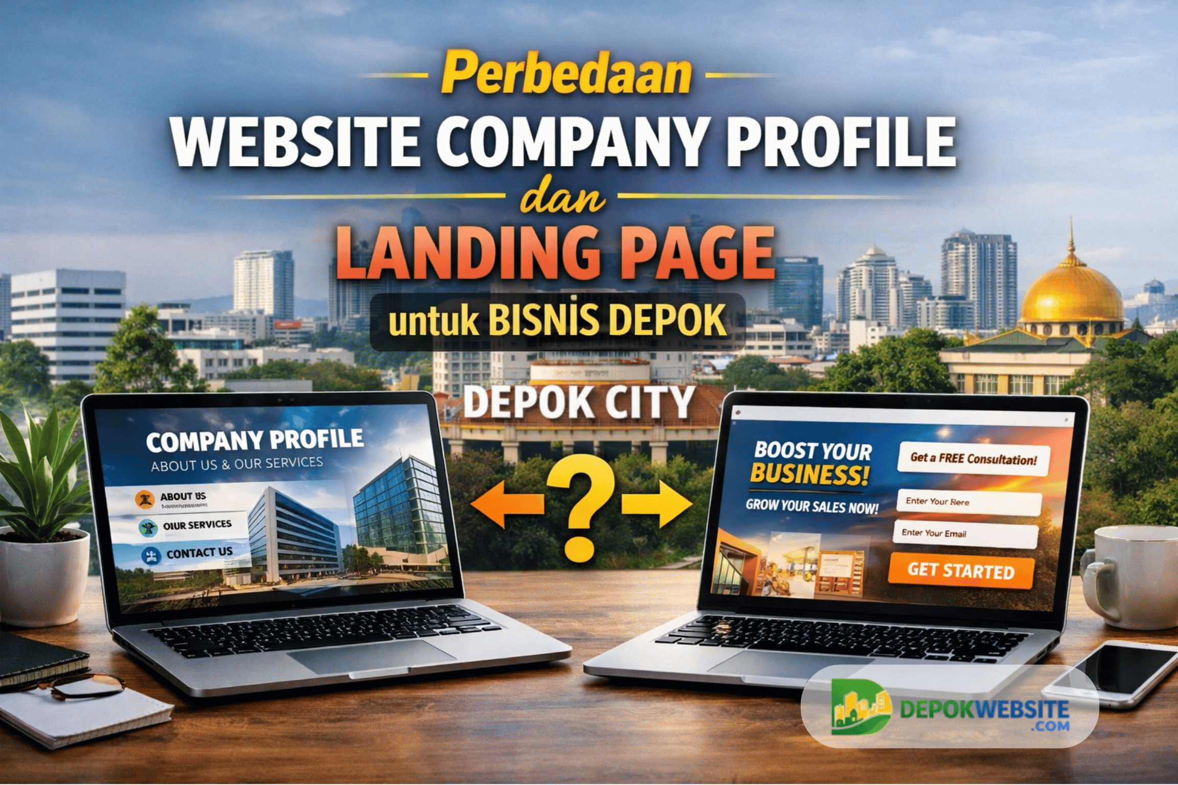 Perbedaan Web Company Profile & Landing Page Depok